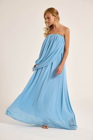Vestido Longo Azul Serenity Maui 