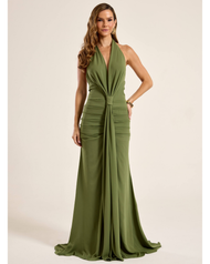 Vestido Longo Verde Oliva Bahia 