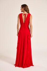 Vestido Longo Vermelho Tahiti