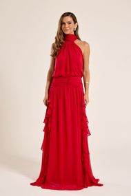 Vestido Longo Vermelho Lisboa
