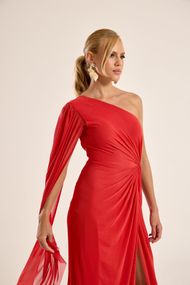 Vestido Longo Coral Suécia