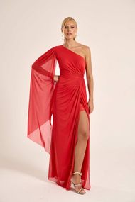 Vestido Longo Coral Suécia