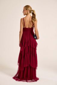 Vestido Longo Marsala San Martin