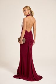 Vestido Longo Marsala Bahia 
