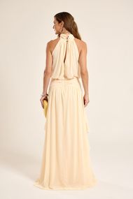 Vestido Longo Amarelo Manteiga Lisboa