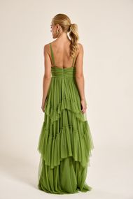 Vestido Longo Verde Oliva San Martin