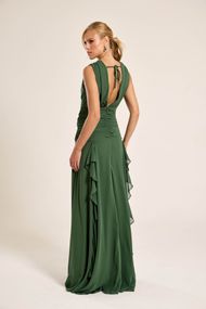 Vestido Longo Verde Oliva Tahiti