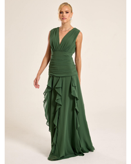 Vestido Longo Verde Oliva Tahiti