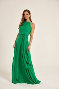 Vestido Longo Verde Bandeira Sevilha