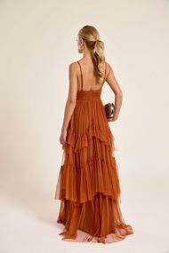Vestido Longo Terracota San Martin  