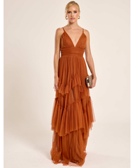 Vestido Longo Terracota San Martin  