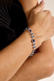 Pulseira Azul Marinho Cristais