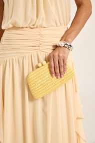 Clutch Palha Amarela Vivi