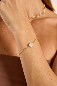 Pulseira Dourada Estela