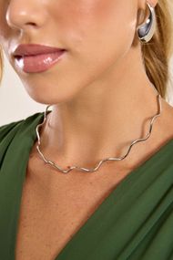  Choker Prata Ondine