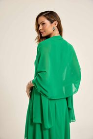 Echarpe Verde Bandeira Chifon 
