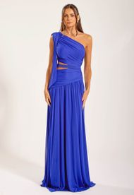 Vestido Longo Azul Bic Santa Mônica