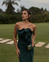 Vestido Longo Verde Esmeralda Chianti