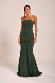 Vestido Longo Verde Oliva Marselha