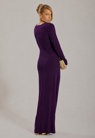 Vestido Longo Roxo Buenos Aires
