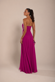 Vestido Longo Fúcsia Algarve
