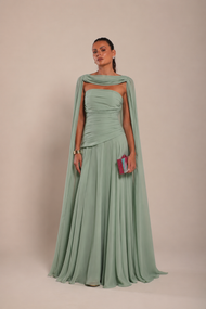 Vestido Longo Verde Menta Algarve