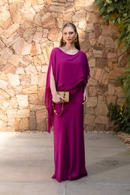 Vestido Longo Fúcsia Hungria
