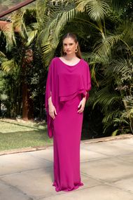 Vestido Longo Fúcsia Hungria
