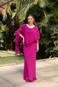 Vestido Longo Fúcsia Hungria