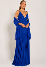 Echarpe Azul Bic Chifon