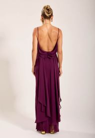 Vestido Longo Berinjela Boipeba