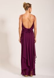 Vestido Longo Berinjela Boipeba
