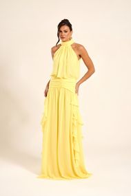 Vestido Longo Amarelo Lisboa