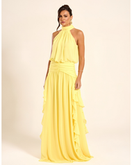 Vestido Longo Amarelo Lisboa