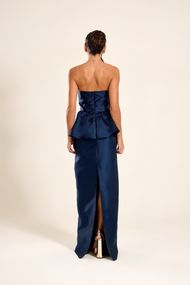 Vestido Longo Azul Marinho  Albânia 