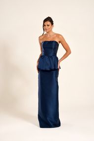 Vestido Longo Azul Marinho  Albânia 