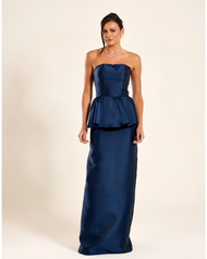 Vestido Longo Azul Marinho  Albânia 