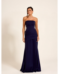 Vestido Longo Azul Marinho Marselha