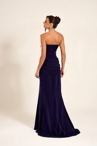 Vestido Longo Azul Marinho Marselha