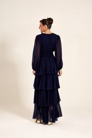 Vestido Longo Azul Marinho  Nice