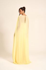 Vestido Longo Amarelo Manteiga Algarve