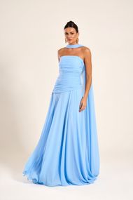 Vestido Longo Azul Serenity Algarve