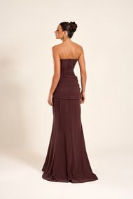 Vestido Longo Café Marselha