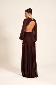  Vestido Longo Marrom Patagônia