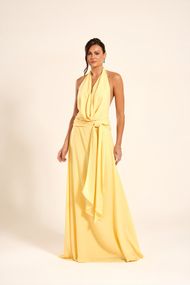 Vestido Longo Amarelo Marrakech