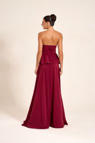 Vestido Longo Marsala Chile 