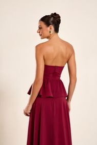 Vestido Longo Marsala Chile 
