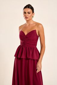 Vestido Longo Marsala Chile 