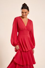 Vestido Longo Terracota Claro Nice