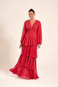 Vestido Longo Terracota Claro Nice